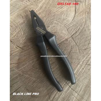 İZELTAŞ BLACK LİNE PRO 180MM PENSE CARBON ÇELİK PENSE KOMBİNE PENSE ORJ