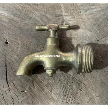 DMR EL YAPIMI PİRİNÇ ANTİKA MUSLUK ESKİ BAHÇE MUSLUĞU HAMAM MUSLUĞU 1930