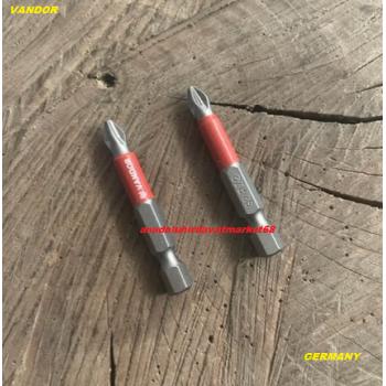 VANDOR KAYDIRMAZ VİDA SIKMA UCU PH2 PZ2 YILDIZ BİTS UÇ COBALT ÇELİK GERMANY