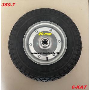 BLS 350-7 HAVALI TEKER AĞIR YÜK TAŞIMA TEKERİ 300KG EL ARABASI TEKERİ MİL ÇAPI 20MM 6KAT