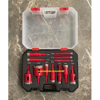 DMR ELMAS KAROT UCU GRANİT DELME UCU MERMER DELME UCU ELMAS DELİCİ 6-35MM 12PCS