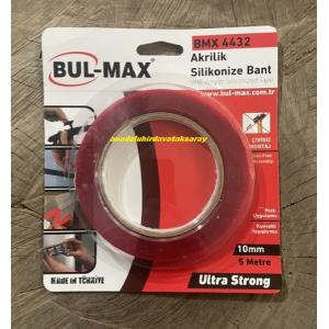 BULMAX 10MM ÇİFT TARAFLI AKRİLİK BAND ŞEFFAF BAND SİLİKON BANT EXTRA GÜÇLÜ 5MT
