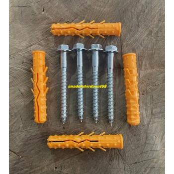 DMR 16MM DÜBEL VİDA DELİNATÖR VİDASI PARK DUBA DÜBEL VİDASI 10CM 4 ADET