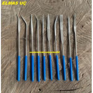 WONDER ÇELİK ELMAS EĞRİ EĞE SETİ METAL ÇELİK EĞE VE TÖRPÜLEME SETİ ÇELİK EYE 10PCS