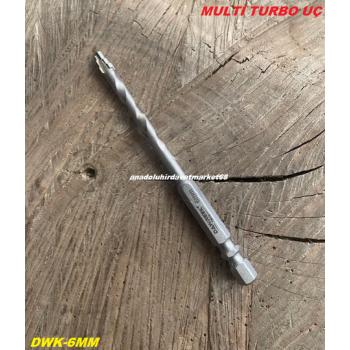 DWK PRO 6MM KADEMELİ MULTİ UÇ METAL DELME UCU AHŞAP SAC MERMER DELME UCU