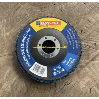 BAYTEK 115MM PAS ZIMPARA METAL ÇELİK PARLATMA ZIMPARASI BOYA VE PAS SÖKME DİSKİ