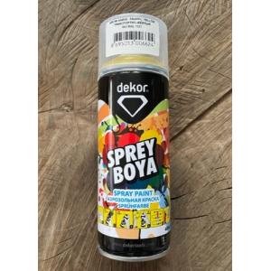 DEKOR 400ML AKRİLİK SPREY BOYA PARLAK SARI RENK KROM SARI