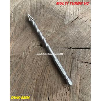 DWK PRO 8MM KADEMELİ MULTİ UÇ METAL DELME UCU AHŞAP SAC MERMER DELME UCU