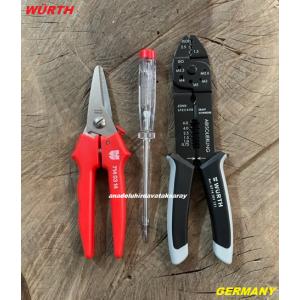 WÜRTH PAPUÇ SIKMA PENSESİ KABLO SOYMA PENSESİ SAC MAKASI KONTROL KALEM GERMANY