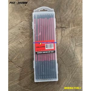 KLN BLK İMPACT PH2 20CM UÇ SAC VİDA SIKMA UCU YILDIZ BİTS UÇ SUNTA VİDA UCU 10ADET