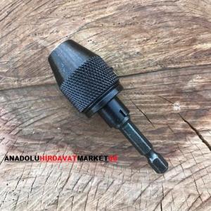 ÖZS BİTS UÇLU ÇELİK MANDREN 1/4 ŞARJLI MATKAP MANDRENİ 6,5MM