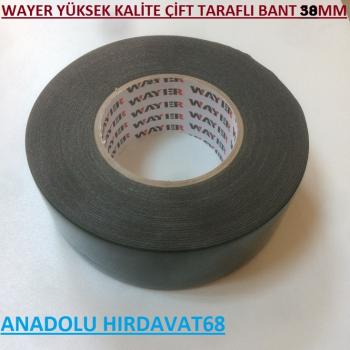 WAYER ÇİFT TARAFLI KÖPÜK BANT 30MM 10 MT YEŞİL KALİTELİ BAND