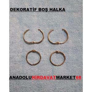 BOŞ HALKA KİLİTLİ YUVARLAK HALKA GEÇMELİ 3 CM 20 ADET