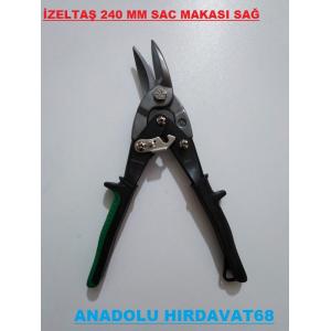 İZELTAŞ 240 MM SAC KESME MAKASI SAĞ ÇELİK MAKAS