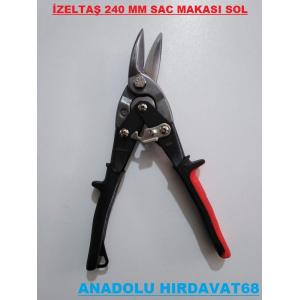 İZELTAŞ 240 MM SAC KESME MAKASI SOL ÇELİK MAKAS