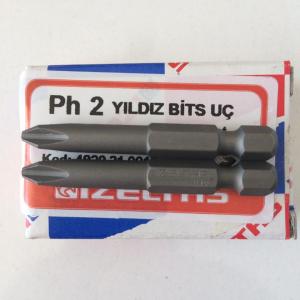 İZELTAŞ PH2 YILDIZ BİTS UÇ 50 MM 2 ADET MATKAP UÇLU VİDA SIKMA UÇ