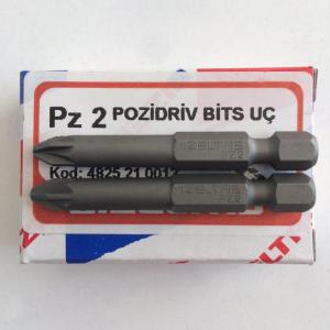 İZELTAŞ POZİDRİV PZ2 BİTS YILDIZ UÇ YILDIZ VİDA SIKMA UCU 50MM 2 ADET