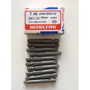 İZELTAŞ T30 TORK BİTS UÇ 50 MM BULDEX VİDA SIKMA UCU 10 ADET