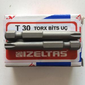 İZELTAŞ T30 TORK BİTS UÇ 50 MM BULDEX VİDA SIKMA UCU 2 ADET