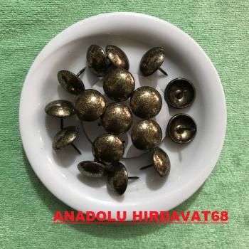 KABARA RAPTİYE KOLTUK ÇİVİSİ RENK ANTİK BAKIR ÇAPI:18 MM 10ADET