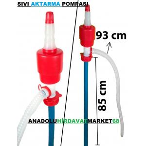 MAZOT VE YAĞ AKTARMA POMPASI MEKANİK ELLE BASMALI VARİL VE BİDON