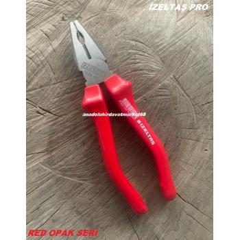 İZELTAŞ PRO 185MM PENSE CARBON ÇELİK PENSE KOMBİNE PENSE RED OPAK SERİ ORJ