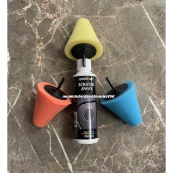 RDX MOTİP ÇİZİK PASTASI CİLA SÜNGERİ ÜÇGEN SÜNGER JANT VE OTO PARLATMA SÜNGERİ 4LÜ