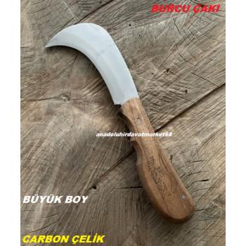 BRC KARBON ÇELİK AŞI BIÇAĞI CEP ÇAKISI TIRNAK KESME BIÇAĞI 26CM