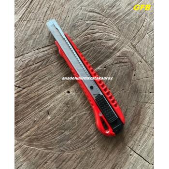 GFB İNCE  MAKET BIÇAGI METAL DAR UÇLU BIÇAĞI FALÇATA 9MM 13 CM