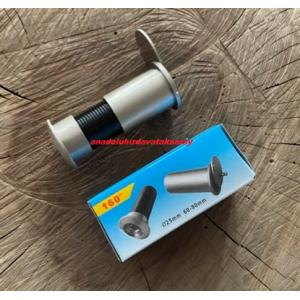 DOOR UZUN KAPI DÜRBÜNÜ ÇELİK KAPI DÜRBÜNÜ 11CM 25MM SATEN RENK 2,5CM İADE YOK