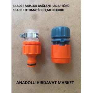 SAYIM MUSLUK BAĞLANTI ADAPTÖRÜ VE OTOMATİK 2 Lİ SET ADAPTÖR