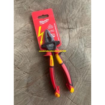 MİLWAUKEE 180MM PENSE COBALT ÇELİK PENSE KOMBİNE PENSE 1000V 3FONKSİYON