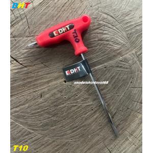DHT S2 ÇELİK T10 MM TORK ALYAN ANAHTAR CRV ÇELİK UZUN TORK ANAHTAR SAPLI T10