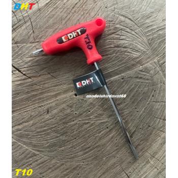 DHT S2 ÇELİK T10 MM TORK ALYAN ANAHTAR CRV ÇELİK UZUN TORK ANAHTAR SAPLI T10