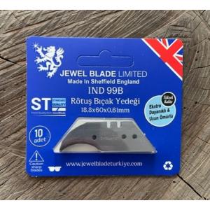 JEWEL OVAL RÖTÜŞ BIÇAK YEDEĞİ EĞRİ UÇLU KISA MAKET BIÇAK YEDEĞİ 10 ADET