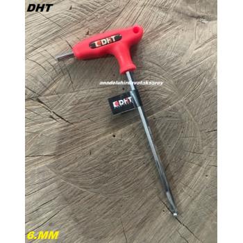 DHT YUVARLAK BAŞ ALLEN 6MM T ALYAN UZUN ALYAN ANAHTAR CRV ÇELİK 6MM ALLEN