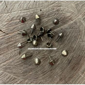 DMR KONİK KABARA RAPTİYE SİVRİ KABARA KANEPE KOLTUK ÇİVİSİ ANTİK SARI 11MM 1000ADET