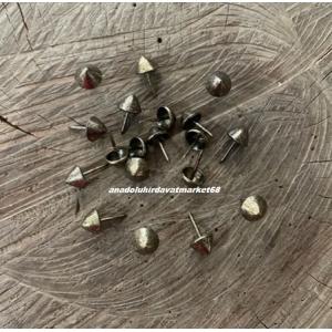 DMR KONİK KABARA RAPTİYE SİVRİ KABARA KANEPE KOLTUK ÇİVİSİ ANTİK SARI 11MM 50ADET