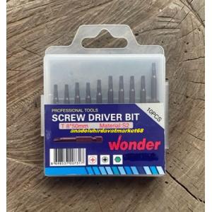 WONDER İMPACT PRO TORK8 MIKNATISLI TORK UÇ SETİ TORK UÇ TAKIMI T8MM 10PCS