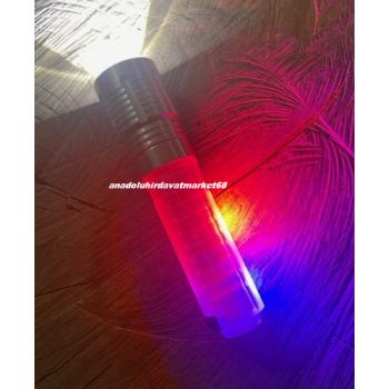 DMR 907 ŞEFFAF SÜPER ÇAKARLI EL FENERİ ŞARJLI EL FENERİ MIKNATISLI 8/1 FENER