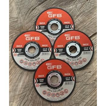 GFB 115MM İNOX METAL KESİCİ TAŞ İNCE METAL ÇELİK KESİCİ TAŞ 4ADET