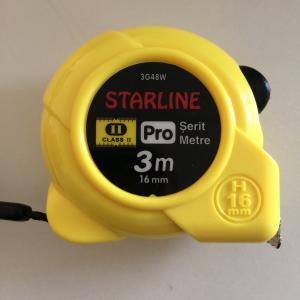 STARLİNE 3 METRE 16 MM KALİTELİ ÇELİK ŞERİT METRE