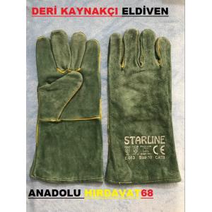 STARLİNE YÜKSEK KALİTE KAYNAKÇI ELDİVENİ E-083 DERİ ELDİVEN 10NO