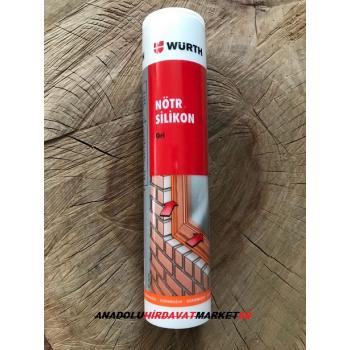 WÜRTH NÖTR KOYU GRİ SİLİKON GÜÇLÜ YAPIŞTIRICI SİLİKON 310ML