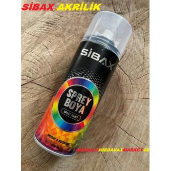 SİBAX ÜSTÜN KALİTE SPREY TAMPON BOYASI PARLAK SİYAH BOYA 400 ML