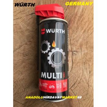 WÜRTH SPREY YAĞ ÇOK AMAÇLI ZİNCİR DİŞLİ YAĞI 400ML KOBRA BAŞ 5IN1