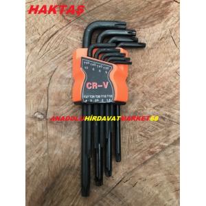 HAKTAŞ CRV ÇELİK UZUN TORK ALYAN TAKIMI TORK ALYAN SETİ 9 PCS