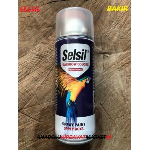 SELSİL BAKIR YALDIZ SPREY BOYA 400ML BAKIR RENK SPREY BOYA