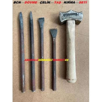 BCN DÖVME TAŞ KIRMA ÇEKİCİ MADIRGA KESKİ MURÇ SETİ 5PCS