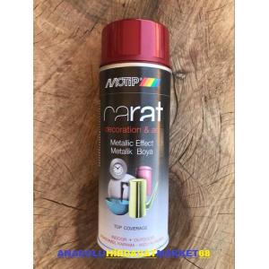 MOTİP METALİK KIRMIZI EFEKT SPREY BOYA METALİK OTO BOYASI 400ML